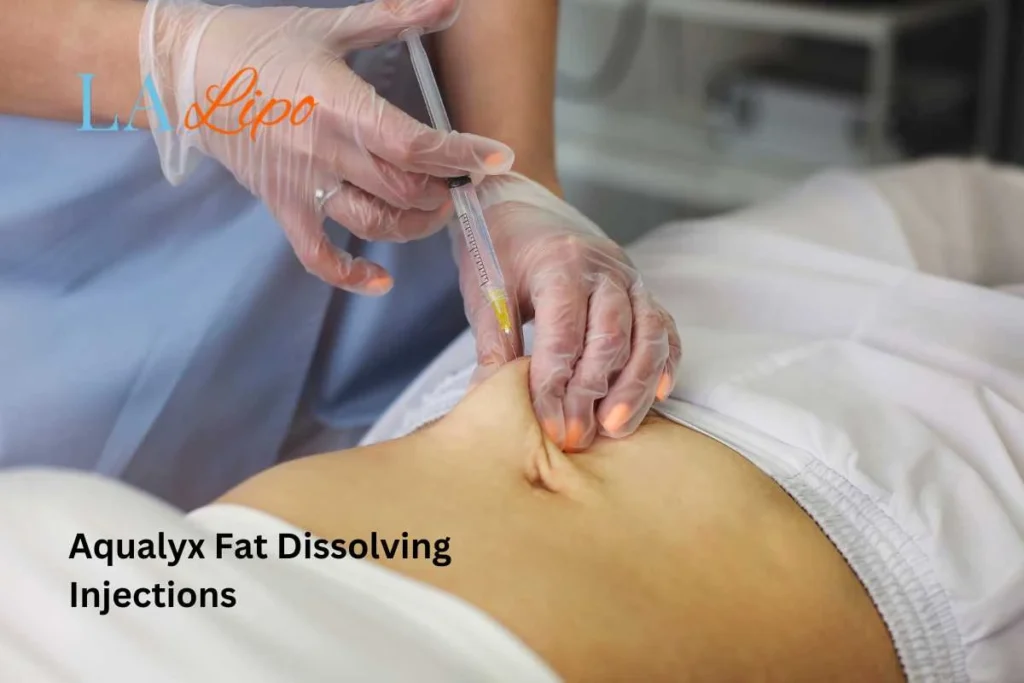 woman having fat dissolving injections Bootle in the stomach