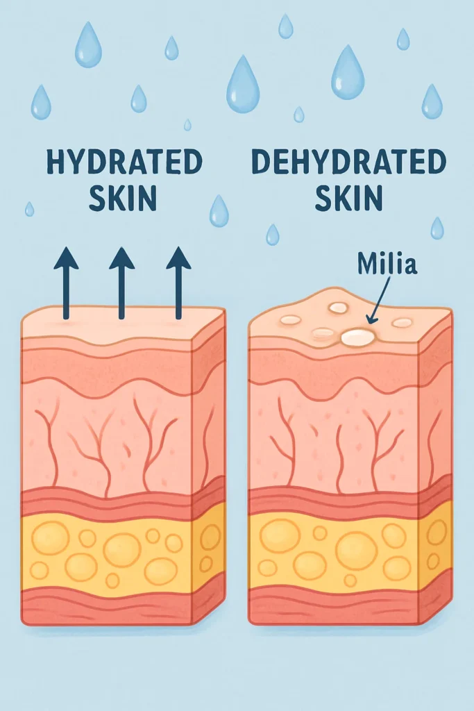 The importance of hydration and milia production Bootle