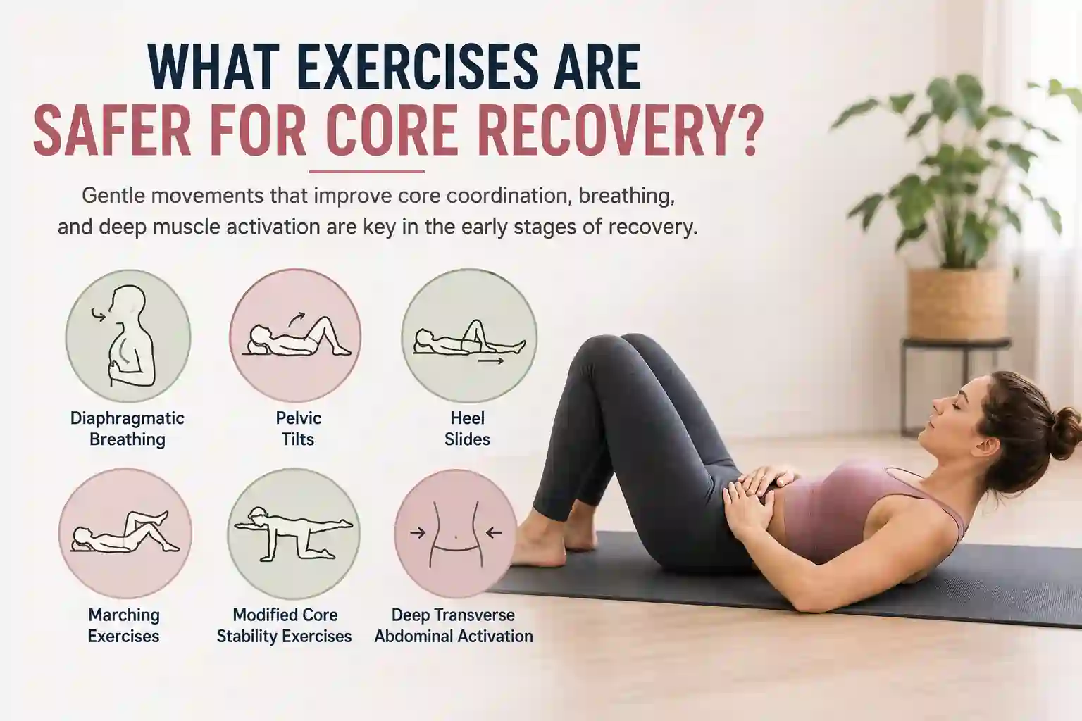 Which exercises may help diastasis recti Bootle?